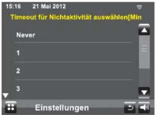 dnt IP Touch - Timeout für Leerlauf - 1