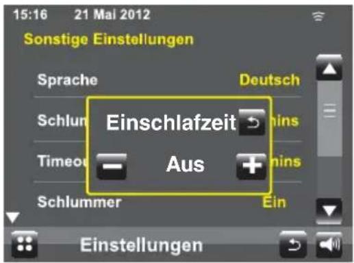 dnt IP Touch - Einschlaftimer/Schlummer - 1