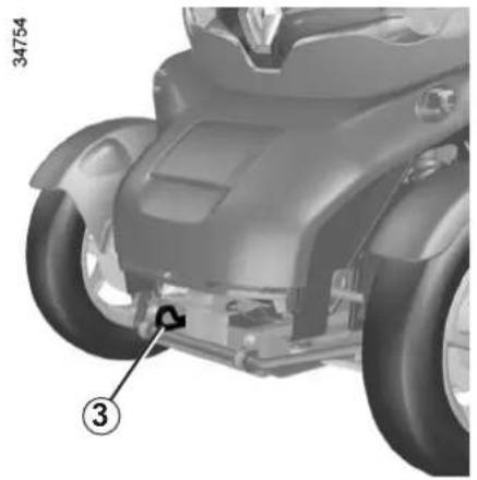 RENAULT Twizy Z.E. (2012) - Access to the towing point - 1
