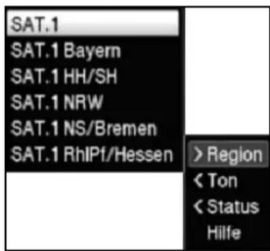 SAT.1 SAT.1 Bayern SAT.1 HH/SH SAT.1 NRW SAT.1 NS/Bremen SAT.1 RhIPf/Hessen > Region