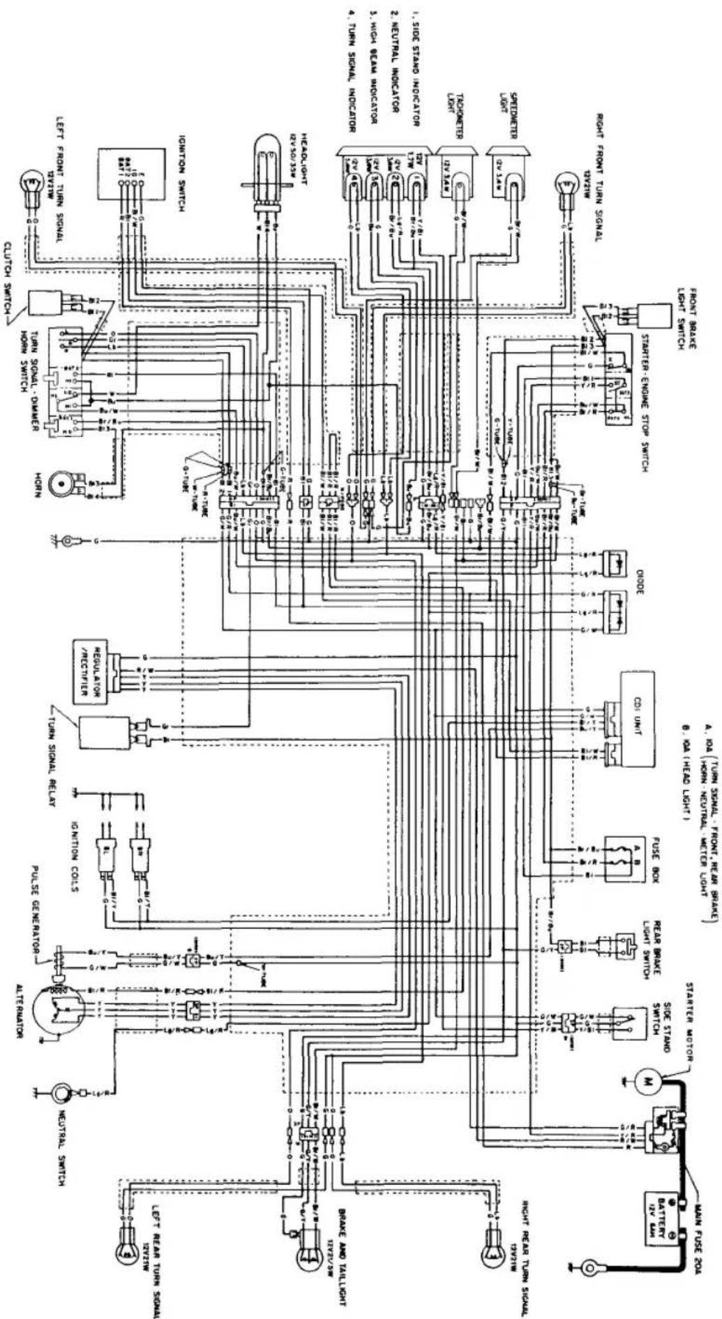 Honda CB250 (1992) - FUSE - 9