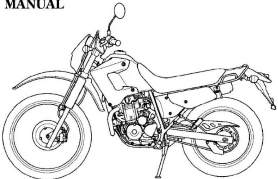 Honda Degree XL250 (1995) - HONDA DEGREE XL250 OWNER'S MANUAL - 1