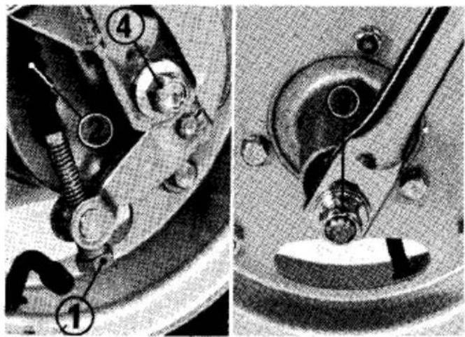 Technical diagram showing mechanical assembly with numbered components, likely from an industrial or automotive assembly.