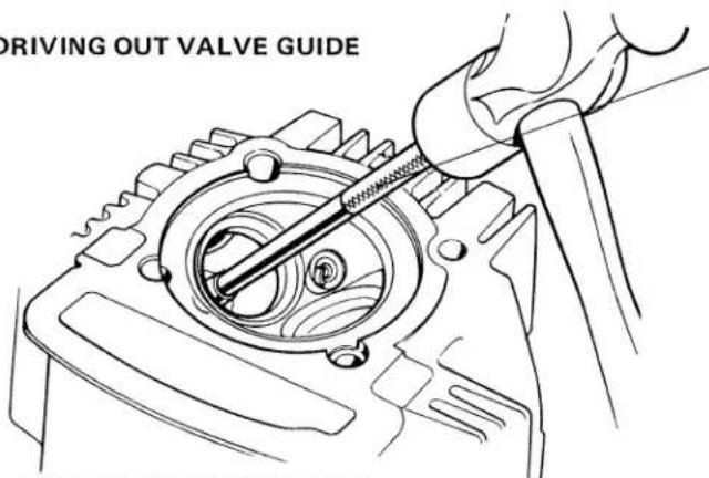 DRIVING OUT VALVE GUIDE