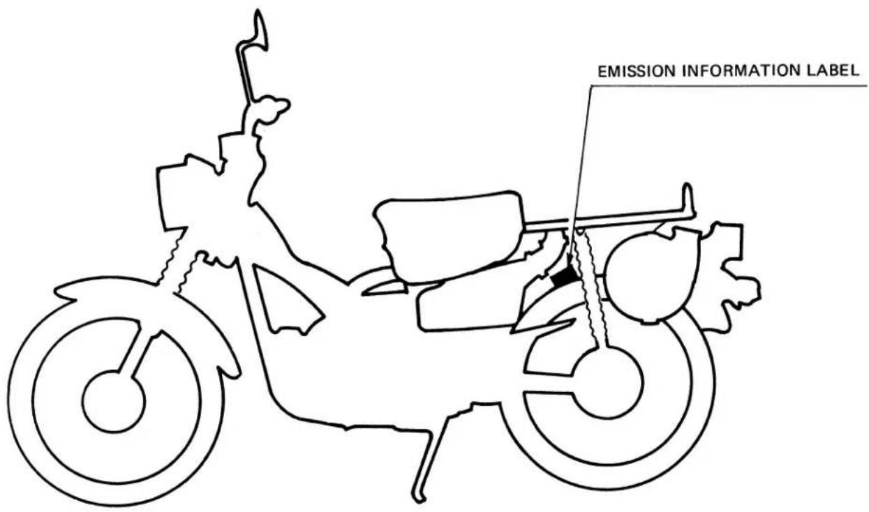 EMISSION INFORMATION LABEL