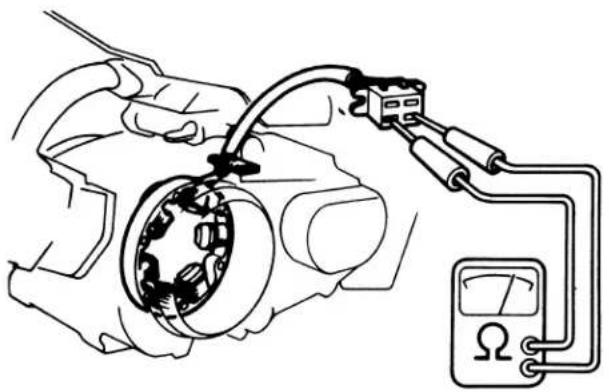 Honda CT90 (1979) - • STATOR COIL CONTINUITY TEST - 1