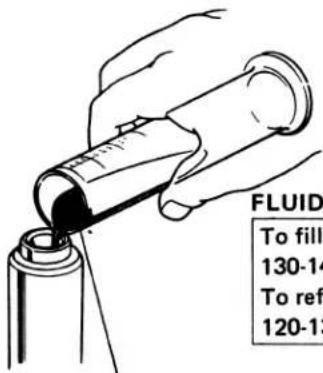 FLUID To fill 130-14 To ref 120-13