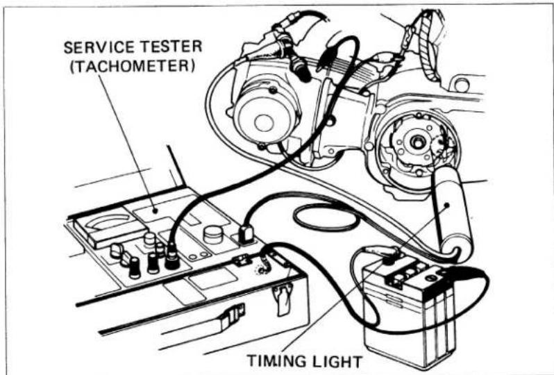 SERVICE TESTER (TACHOMETER) TIMING LIGHT