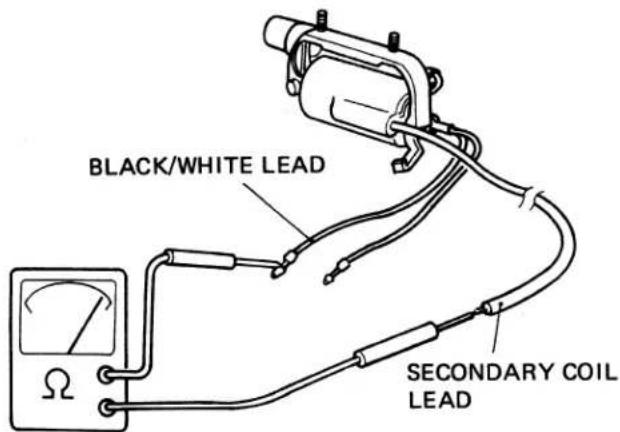 BLACK/WHITE LEAD SECONDARY COIL LEAD