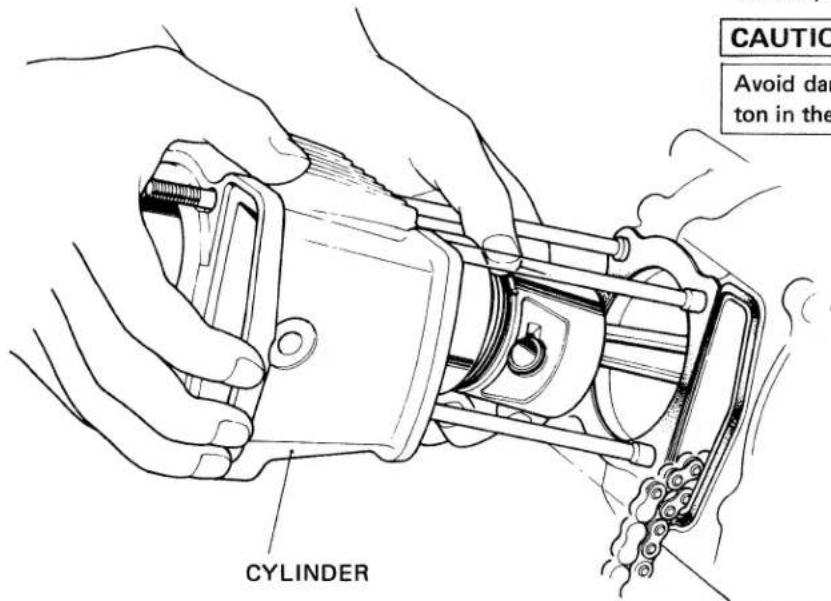 CAUTIC Avoid da- ton in the CYLINDER