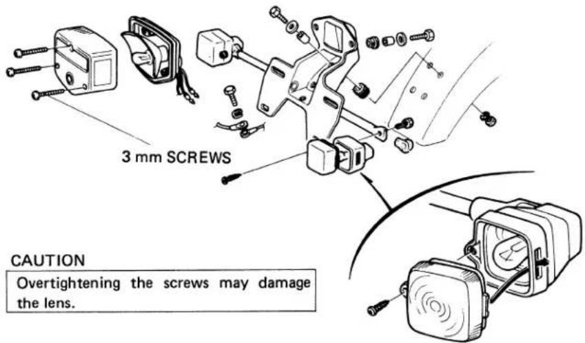 3 mm SCREWS CAUTION Overtightening the screws may damage the lens.