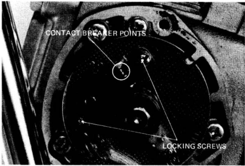 CONTACT BREAKER POINTS LOCKING SCREWS