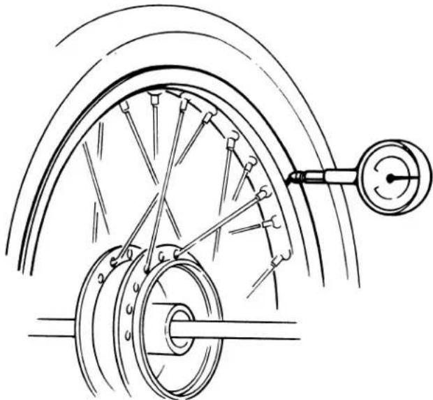 Honda CT90 (1979) - - REAR WHEEL RUNOUT - 1