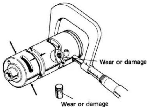 Wear or damage Wear or damage