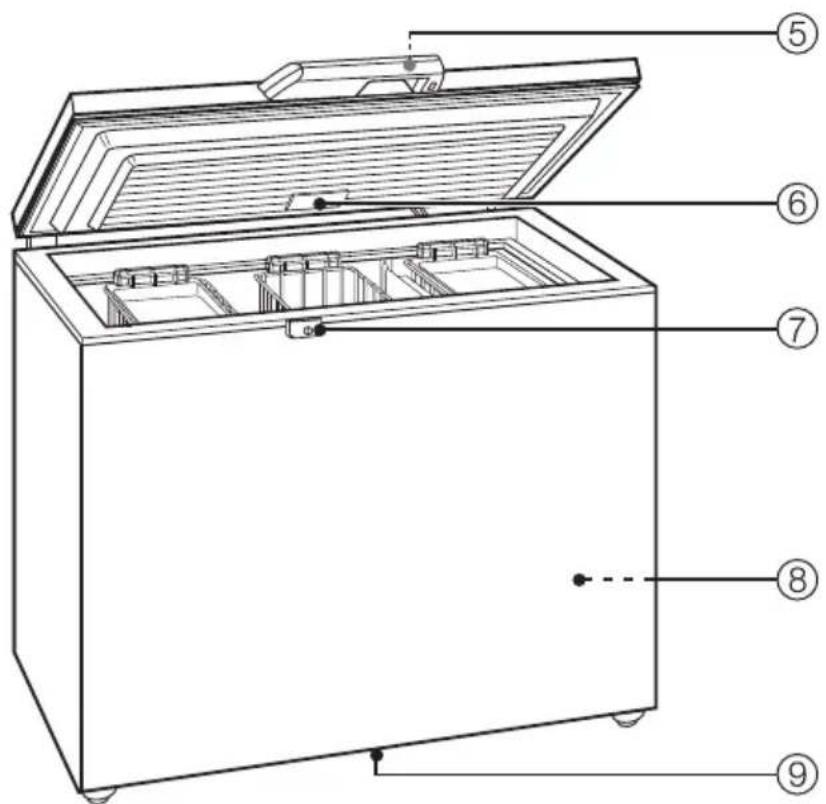 MIELE GT 5354 S - Dichtung des Truhendeckels. 27 - 7