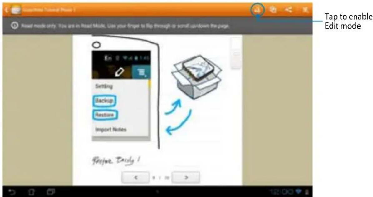 Tap to enable Edit mode Sendling Backup Restore Import Notes Remove: Multiply 1
