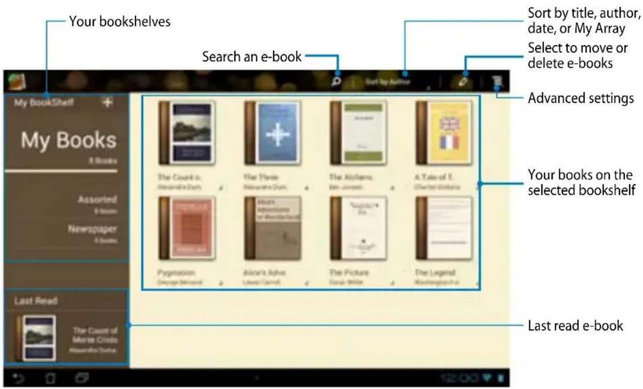 Your bookshelves Search an e-book Sort by author Sort by title, author, date, or My Array Select to move or delete e-books Advanced settings My Books e Books Assorted Newspaper 0 Books The Count in Moulin's Durn The Theme Moulin's Durn The Alkheim Bain Currents A Tale of T. Charter Stinkers Pygmain George Binsyard Alice's Alive Leave Carried The Picture Susan White The Legend Washington's Your books on the selected bookshelf Last Read The Count of Morse Forms Association During Last read e-book