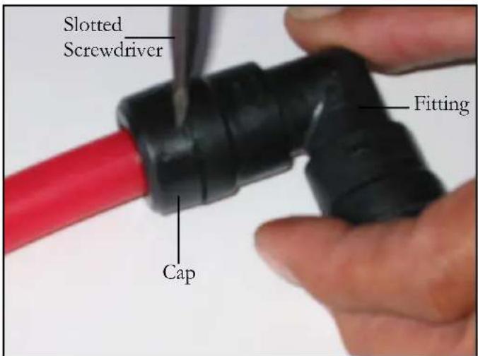 Slotted Screwdriver Cap Fitting