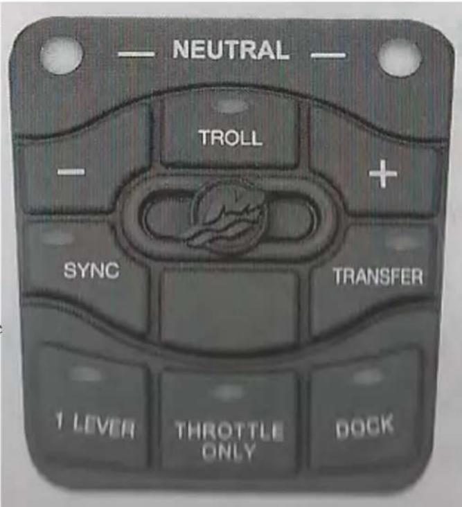 NEUTRAL TROLL - + SYNC TRANSFER 1 LEVER THROTTLE ONLY DOCK