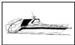 Line drawing of a ship's hull and deck (no text or symbols)