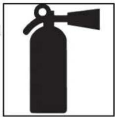 Silhouette of a fire extinguisher with nozzle (no text or symbols)