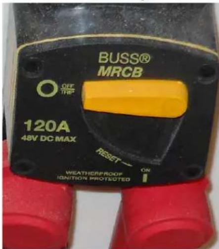 BUSS® MRCB OFF TRP 120A 48V DC MAX RESET WEATHERPROOF IGNITION PROTECTED ON