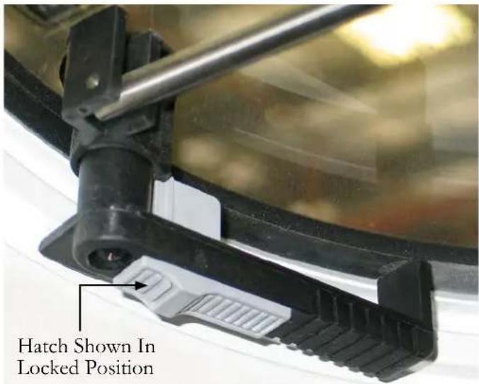 Hatch Shown In Locked Position