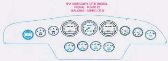 IPA MERCURY DTS DIESEL REGAL # 320125 GAUGE - MERC DTB