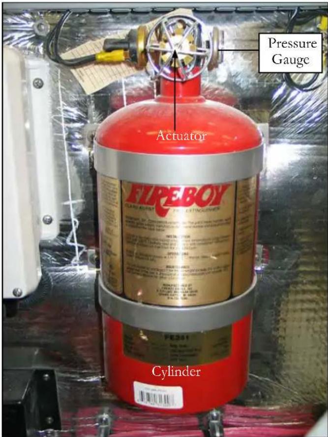 Pressure Gauge Actuator FIREBOY Cylinder