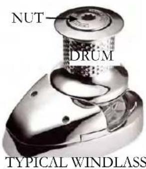 NUT DRUM TYPICAL WINDLASS