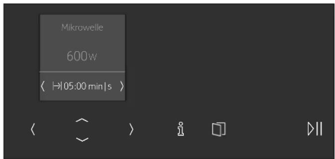 Mikrowelle 600w ( |=>|05:00 min|s )