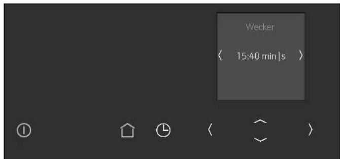 Wecker < 15:40 min/s >
