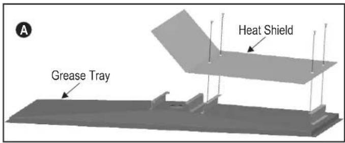 A Grease Tray Heat Shield