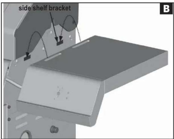 side shelf bracket B