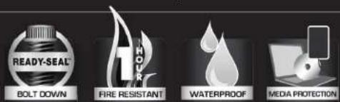 READY-SEAL BOLT DOWN FIRE RESISTANT WATERPROOF MEDIA PROTECTION