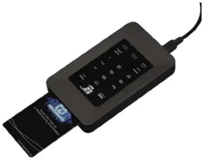 Digittrade 2.5” SATA 500GB HDD - Eingabe der Smartcard-PIN - 1