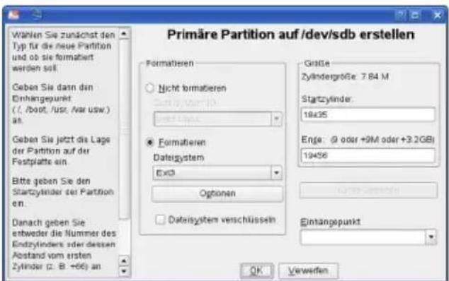 Digittrade 2.5” SATA 500GB HDD - Initialising / partitioning und formatting with Linux - 6
