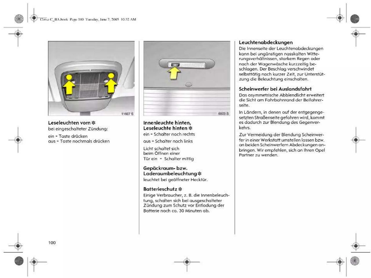 OPEL Corsa (2005) - Info-Display-Beleuchtung \* - 4
