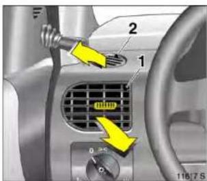 OPEL Corsa (2005) - Mittlere und seitliche (1) Belüftungsdüsen - 1