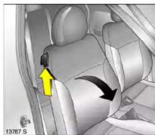 OPEL Corsa (2005) - Aufrichten der Rücksitze - 1