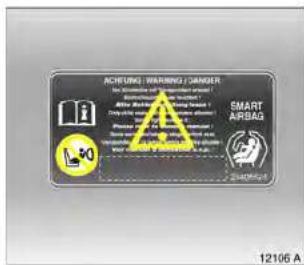ACCHUNG WARNING / GANGER 12106 A Smart AIRBAG L-50