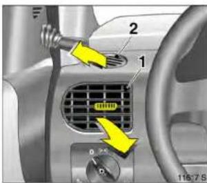 OPEL Combo (2005) - Mittlere und seitliche (1) Belüftungsdüsen - 1
