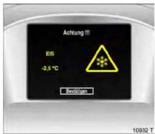 Achtung !!! EIS -2,5 °C Bestätigen 10932 T