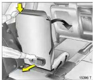 OPEL Zafira (2004) - Sitzlehnen der äußeren Sitze einstellen - 27