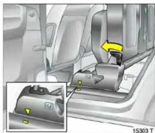 OPEL Zafira (2004) - Sitzlehnen der äußeren Sitze einstellen - 10