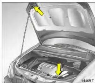 OPEL Zafira (2004) - Öffnen und Schließen des Gepäckraums bei eingeschalteter Diebstahlwarnanlage - 3