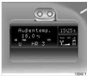 Außentemp. 16,0 °C 15:25 AS ROS RPS U HR 3 Pressure LPS 13242 T