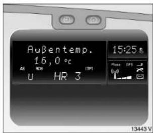 Außentemp. 16,0 °C AS ROS RTP U HR 3 15:25 Phone DP3 13443 V