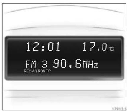 12:01 17.0°C FM 3 90.6MHz REG AS RDS TP