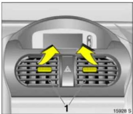 OPEL Tigra TwinTop (2009) - Heizungs- und Belüftungssystem, Klimaanlage \* - 1